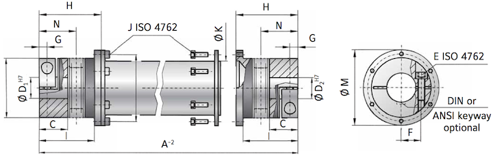 ZA (10–800 Nm) drawing